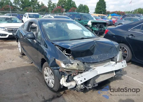 2012 Honda Civic Lx z USA, uszkodzony, nr VIN 2HGFG3B56CH510645